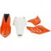 Kit plastice KTM EXC 2011, portocaliu/alb, culoare OEM