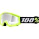 Ochelari copii ATV/cross 100%  Strata Mini Grom Yellow, sticla clara