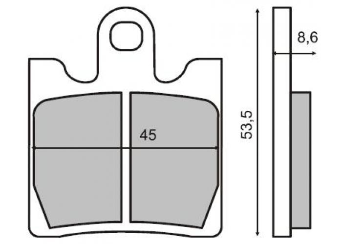 Placute frana fata Suzuki Burgman 250 '98/'99