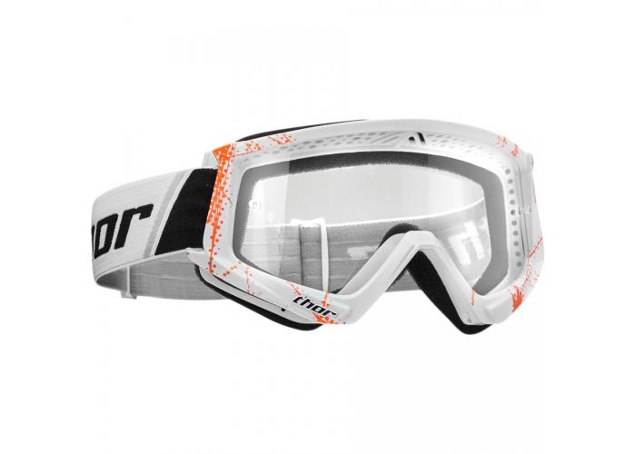 Ochelari Atv/Cross Thor Combat culoare portocaliu/alb