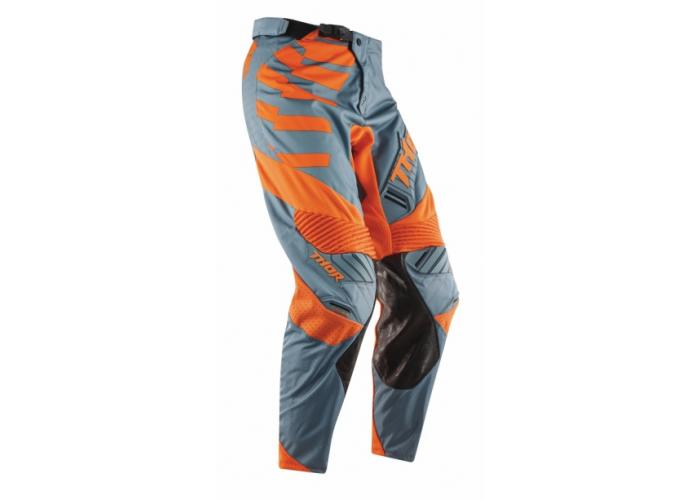 Pantaloni motocross Thor Core Orbit culoare gri/portocaliu marime 28