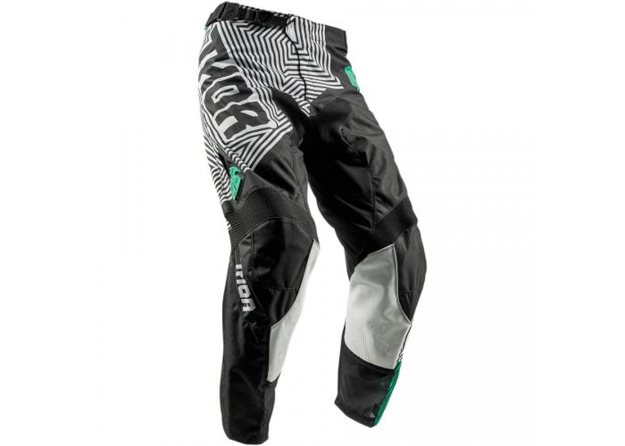 Pantaloni motocross Thor Pulse  Geotec marime 40 negru/Turcoaz