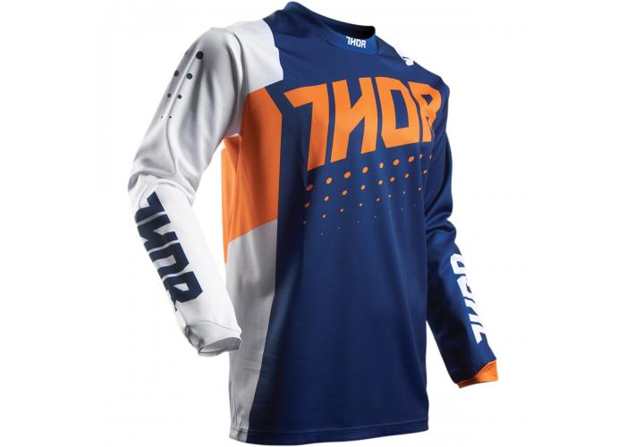 Tricou motocross Thor  S7 Plus AKV portocaliu/albastru, L