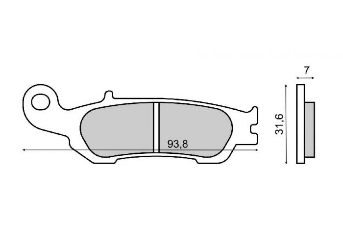 Placute frana (Sinter) Yamaha YZ 250 F 2007-2011