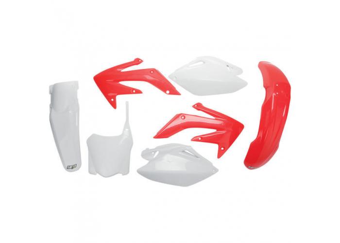 Kit plastice Honda CRF 250 2009, alb/rosu, culoare OEM