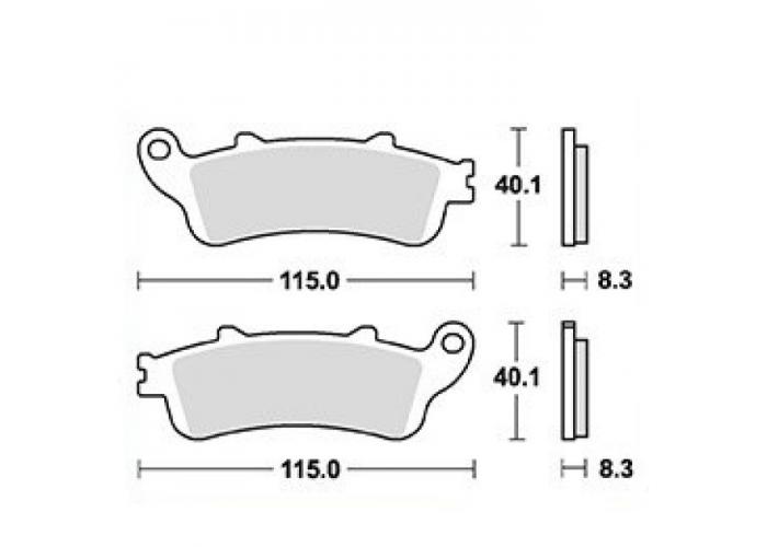 Placute frana MCB705SH