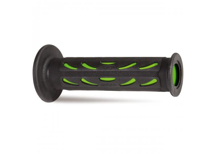 Mansoane sportbike Progrip - capat deschis; ghidon 22mm; L 125mm Culoare Negru/Verde