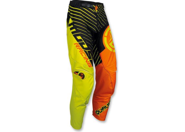 Pantaloni motocross Moose Racing Qualifier culoare portocaliu/verde florescent marime 42