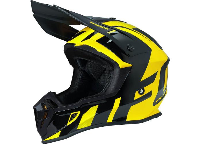 Casca motocross Ufo Quiver , culoare negru/galben , marime M