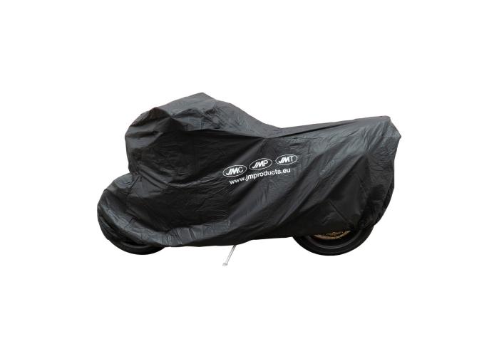 Prelata / husa moto impermeabila premium JMP, cu strat PVC, negru, 275x108, 500cc - 1000cc