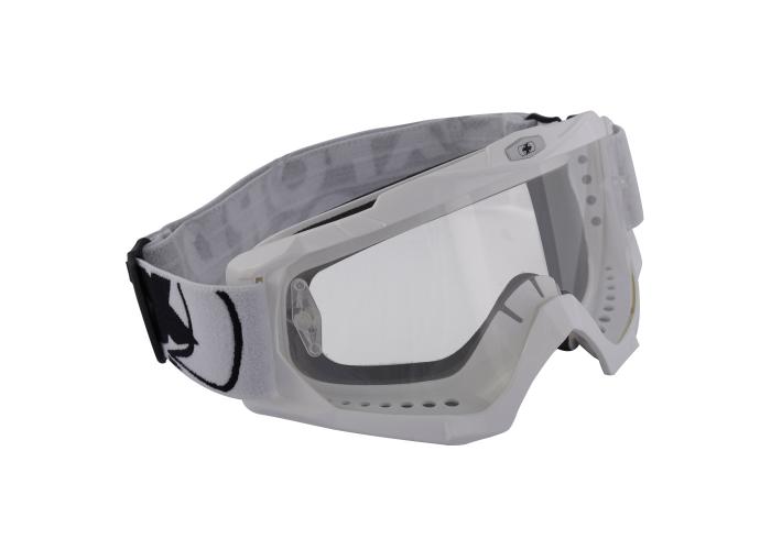 Ochelari motocross Oxford Assault Pro Goggle, culoare alb