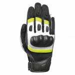 Manusi piele Oxford Glove RP-6S, negru/alb/fluo, L