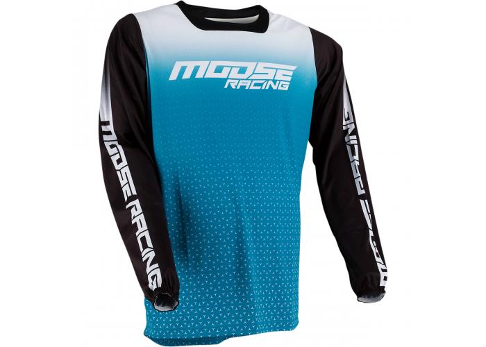 Tricou motocross Moose Racing M1 culoare Negru/Albastru marime L