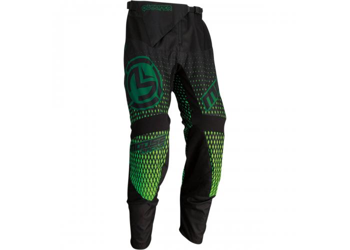 Pantaloni motocross Moose Racing Qualifier culoare Negru/Verde Marime 38