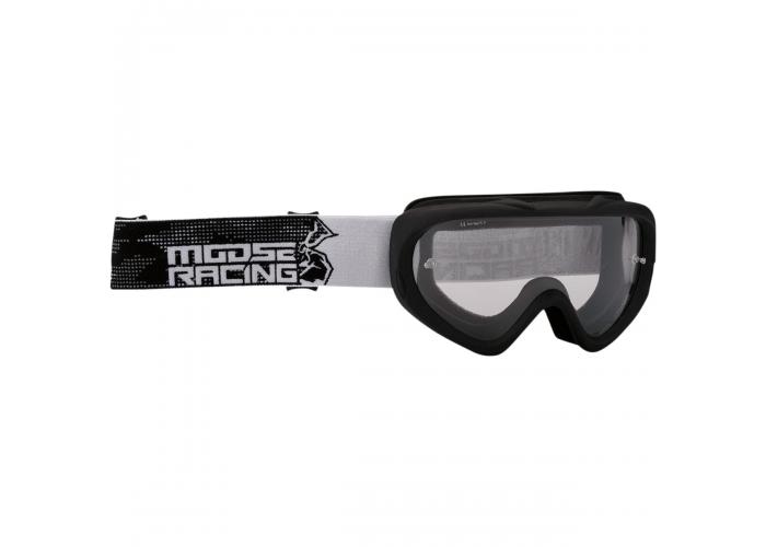 Ochelari copii atv/cross Moose Racing Qualifier culoare Negru/Alb