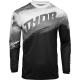 Tricou motocross Thor Sector Vapor culoare Negru/Alb marime S