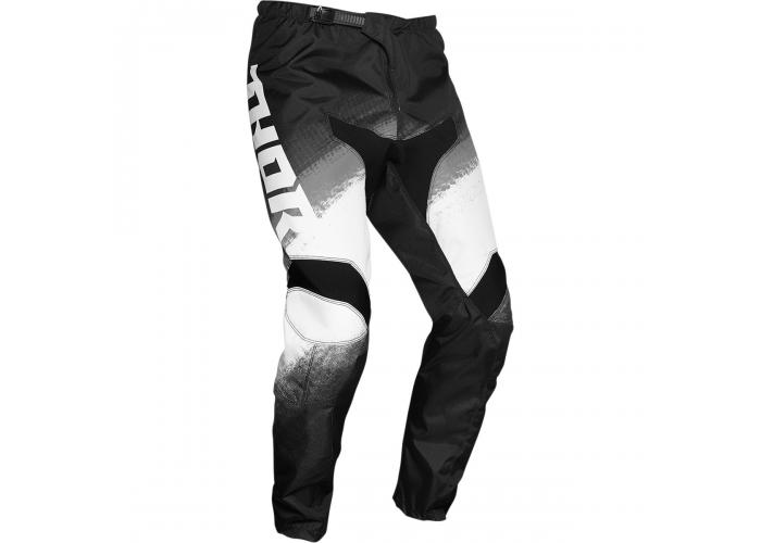 Pantaloni motocross Thor Sector Vapor culoare Negru/Alb marime 40