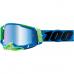 Ochelari cross/atv 100% Racecraft 2 Fremont lentila oglinda albastra culoare rama albastru/verde