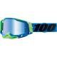 Ochelari cross/atv 100% Racecraft 2 Fremont lentila oglinda albastra culoare rama albastru/verde