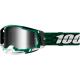 Ochelari cross/atv 100% Racecraft 2 Milori lentila oglinda silver culoare rama verde/alb