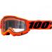 Ochelari cross/atv 100% Accuri 2 Enduro, lentila clara, culoare rama portocaliu