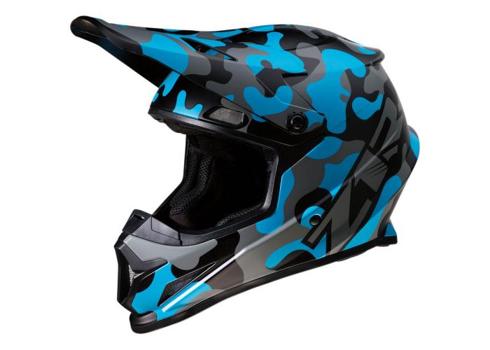 Casca Atv/Cross Z1R RISE, marimea S, culoare camo albastru