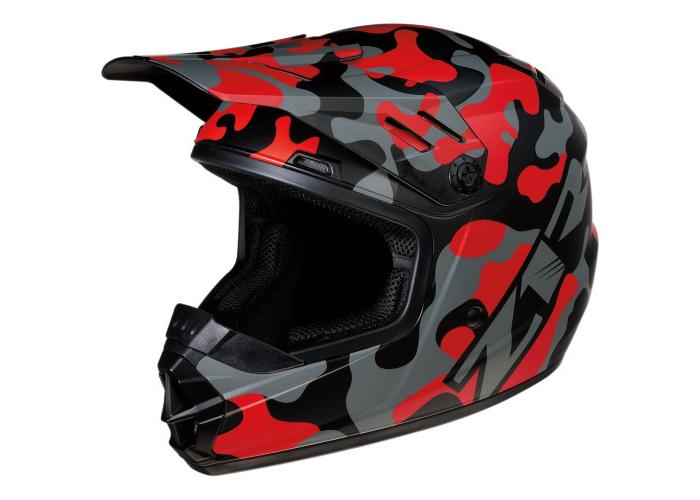 Casca Atv/Cross Z1R RISE copii, marimea L, culoare camo rosu