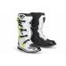 Cizme Motocross Ufo Plast OBSIDIAN, culoare Alb/Negru/Verde, marime 42