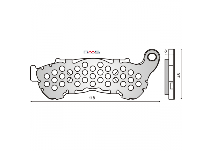 Placute frana Honda CB Hornet 600 '07, Suzuki Burgman 125-200 '07