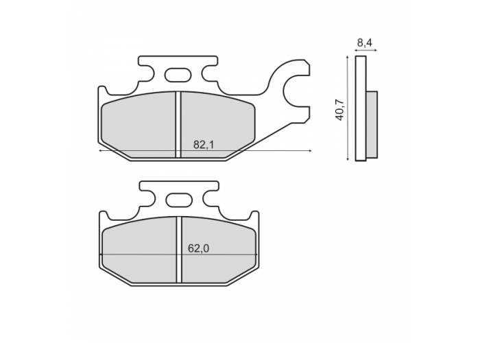 Placute frana Suzuki LT-A 450 fata