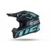 Casca motocross/enduro Ufo Plast Intrepid, negru/albastru deschis, L