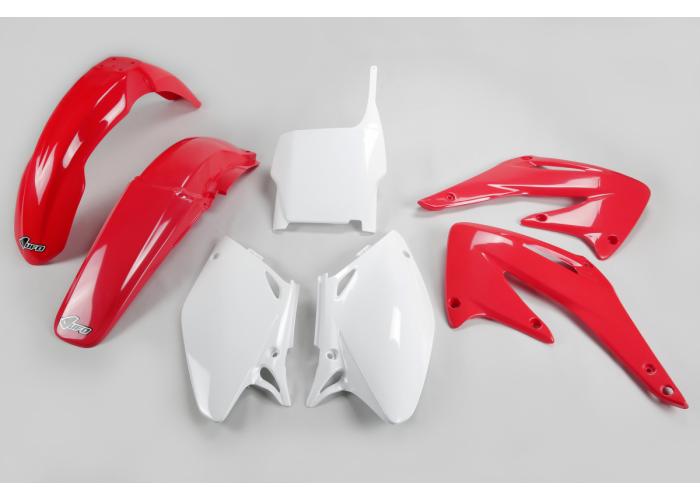 Kit plastice Honda CRF 450 2004, culoare alb/rosu, OEM