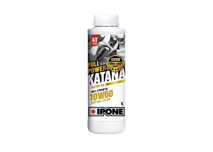 Ulei moto 4T Ipone Full Power Katana 10W60 100% Sintetic ESTER - JASO MA2 - API SM, 1L