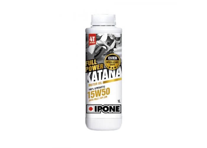 Ulei moto 4T Ipone Full Power Katana 15W50 100% Sintetic ESTER - JASO MA2 - API SM, 1L