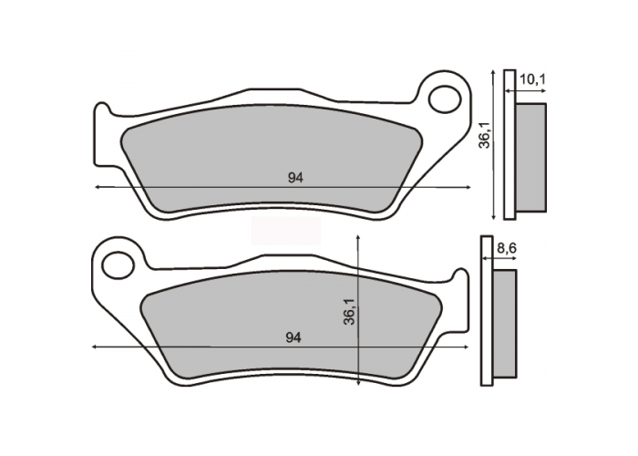 Placute frana echivalent MCB707/FA363