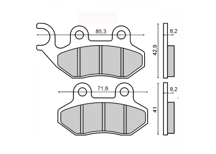 Placute frana SYM 125 Brembo omologate