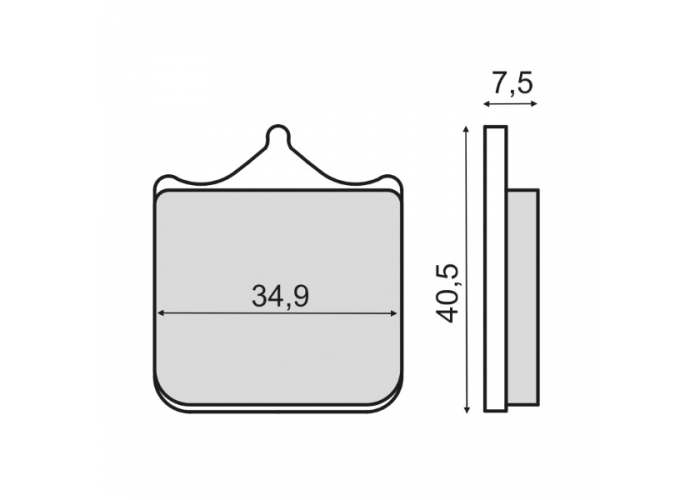 Placute frana BMW G450 SMR fata