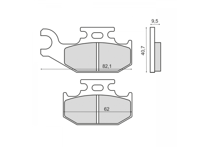 Placute frana sinter Suzuki King Quad 700 fata