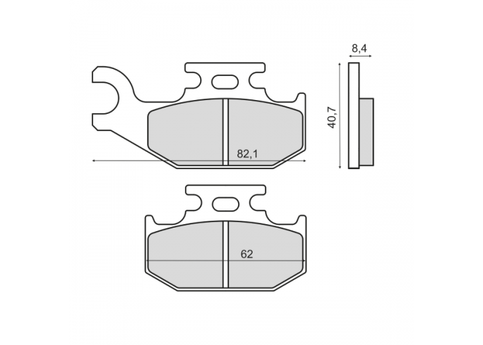 Placute frana Suzuki LT A 450 fata