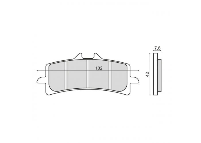 Placute frana sinter Aprilia RSV4 1000 fata