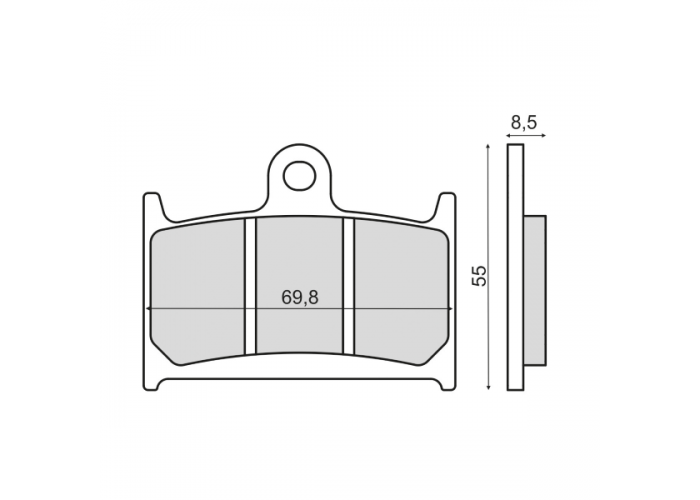 Placute frana Yamaha TZ 125 fata