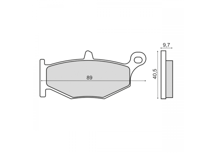 Placute frana sinter Suzuki GSR 600 spate