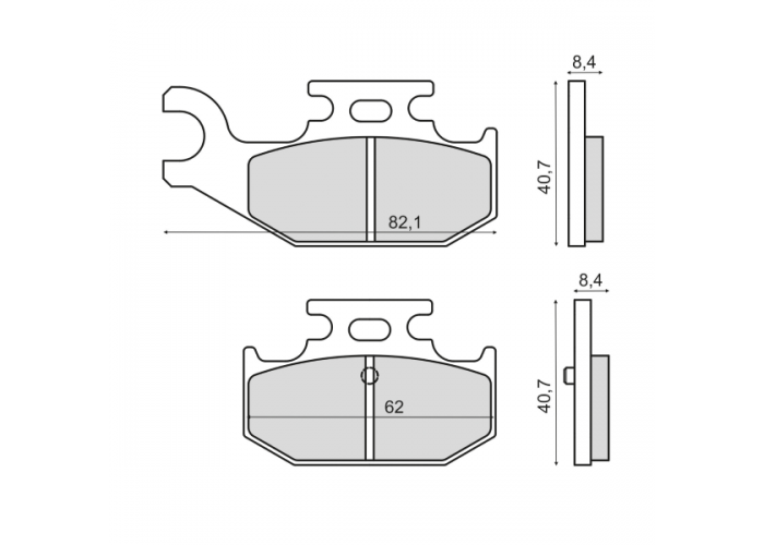 Placute frana sinter Yamaha YXR 660 spate