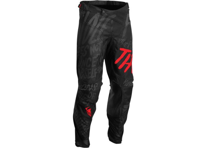 Pantaloni atv/cross Thor Pulse Counting Sheep, culoare negru/rosu, marime 42