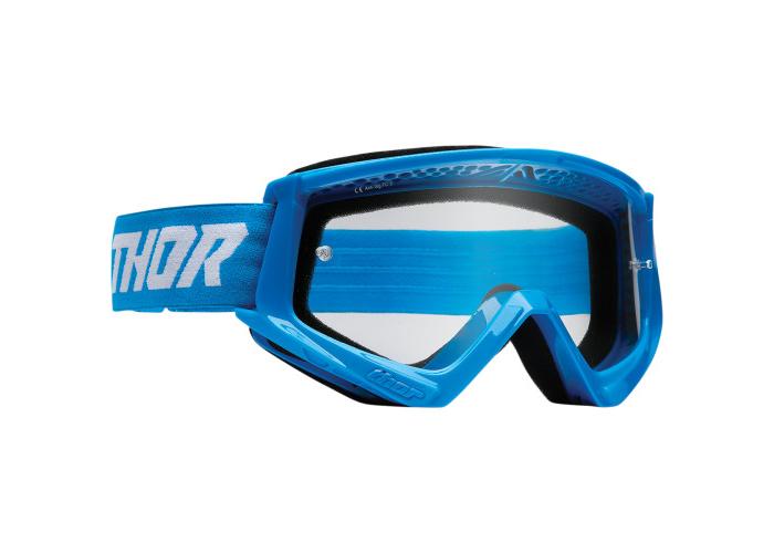 Ochelari Atv/Cross Thor Combat culoare albastru/alb