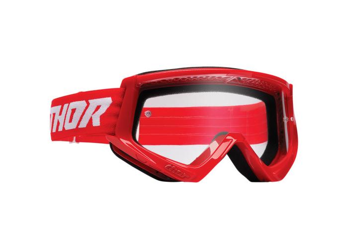 Ochelari Atv/Cross Thor Combat culoare rosu/alb