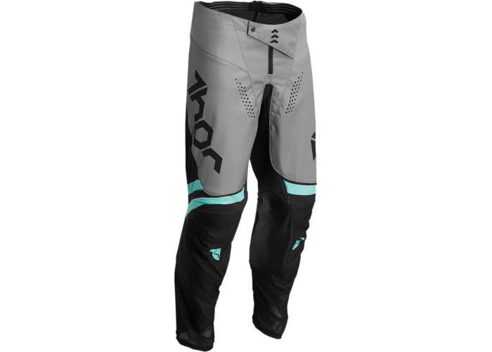 Pantaloni atv/cross copii Thor Pulse Cube, culoare negru/gri, marime 18