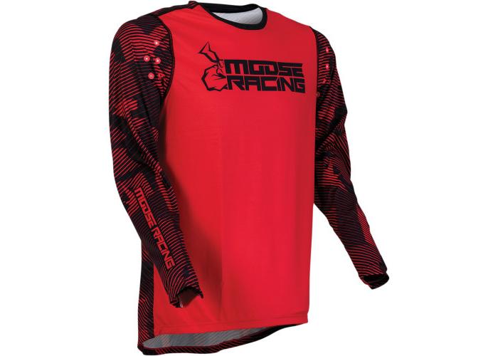 Tricou atv/cross MooseRacing Agroid, culoare rosu/negru, marime L