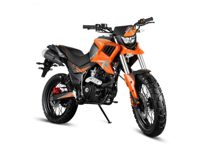 Motocicleta Barton Hyper 125cc, culoare negru/portocaliu, fara topcase