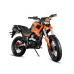 Motocicleta Barton Hyper 125cc, culoare negru/portocaliu, fara topcase